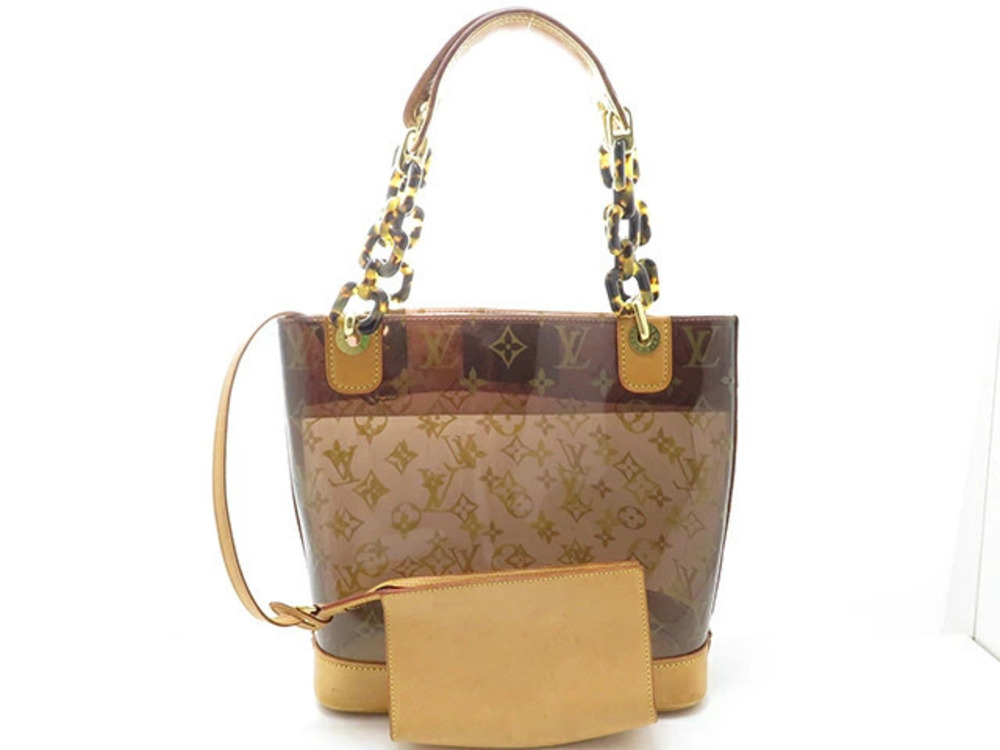 LOUIS VUITTON Bag Handbag Cabas Ambre Monogram Vinyl